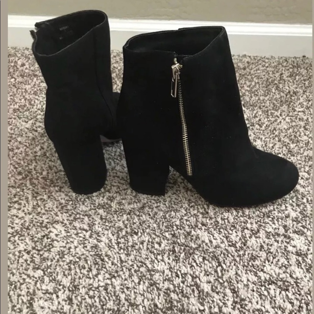 Asos Wide Fit Ankle Booties Black Size 6